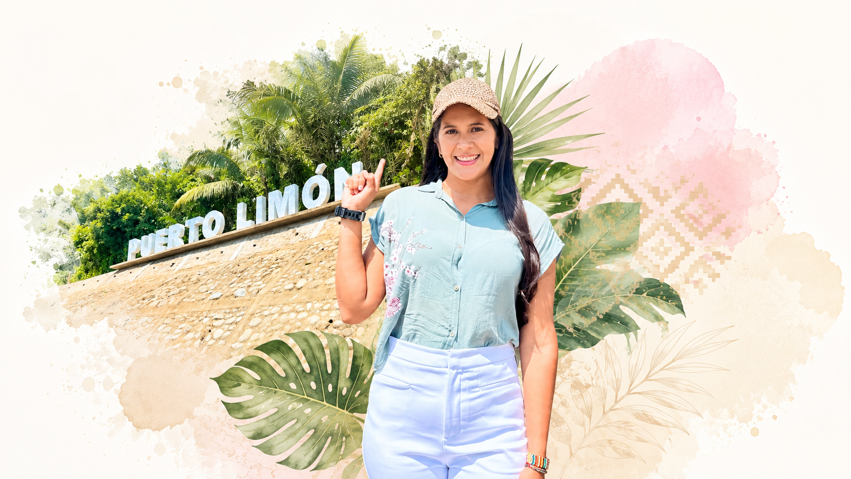 Lady Cedeño en Puerto Limón